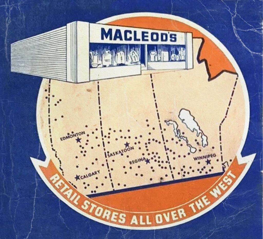 1960's Map of Macleod's Locations